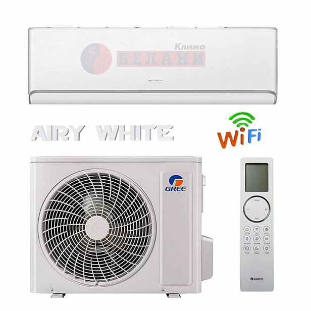 Gree Airy GWH12AVCXD / K6DNA1A, WI-FI, 12000 BTU, Клас A+++ Gree Airy GWH12AVCXD / K6DNA1A, WI-FI, 12000 BTU, Клас A+++
