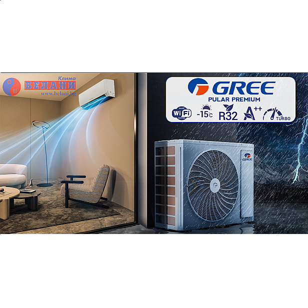 Gree Pular Eco GWH18AGD / K6DNA1D WI-FI, 18000 BTU, Клас А++ Gree Pular Eco GWH18AGD / K6DNA1D WI-FI, 18000 BTU, Клас А++