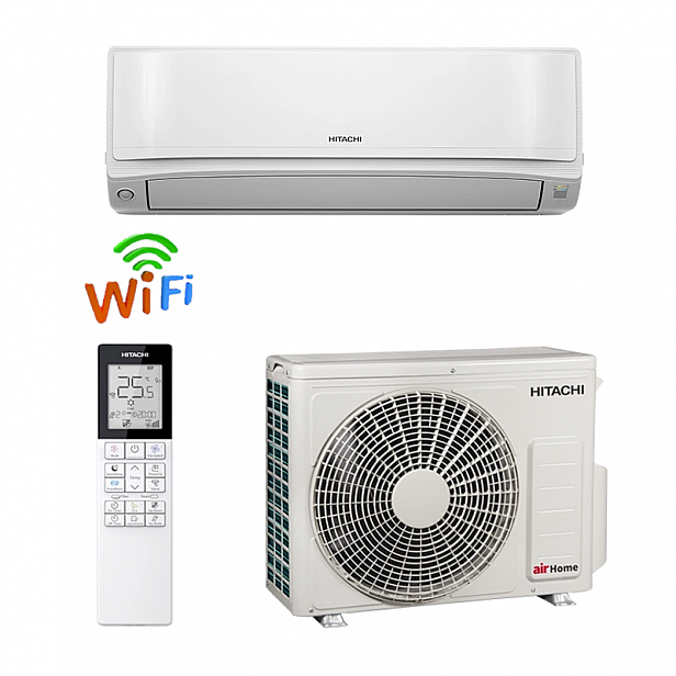 HITACHI airHome 600 RAK-VJ25PHAE / RAC- VJ25PHAE, Wi-Fi, 9000 BTU, Клас A+++ HITACHI airHome 600 RAK-VJ25PHAE / RAC- VJ25PHAE, Wi-Fi, 9000 BTU, Клас A+++