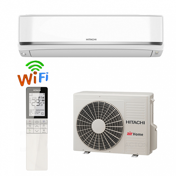 HITACHI airHome 800 RAK-XJ25RHAE / RAC- XJ25WHAE, Wi-Fi, 9000 BTU, Клас A+++ HITACHI airHome 800 RAK-XJ25RHAE / RAC- XJ25WHAE, Wi-Fi, 9000 BTU, Клас A+++
