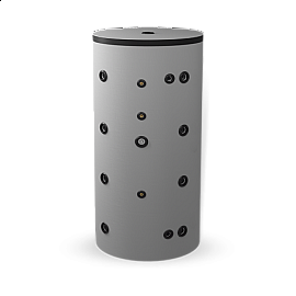 Неемайлиран буферен съд 500 л. с неръждаема гофрирана серпентина