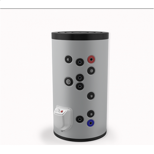 Бойлер стоящ 150 л, ЕЛДОМ, две серпентини, електронно управление, емайлиран Бойлер стоящ 150 л, ЕЛДОМ, две серпентини, електронно управление, емайлиран