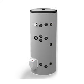 Бойлер стоящ 200 л, ЕЛДОМ, две серпентини, емайлиран