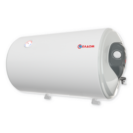 Бойлер ЕЛДОМ 80, 3 kW, хоризонтален, емайлиран, изводи отдясно