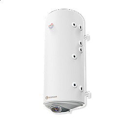 Комбиниран бойлер 120 л, с две леви серпентини, емайлиран, с електронно управление