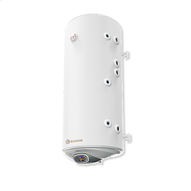 Комбиниран бойлер 120 л, с две леви серпентини, емайлиран, с електронно управление