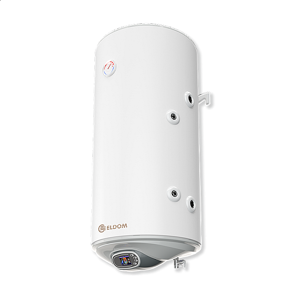 Комбиниран бойлер 120 л, с дясна серпентина, емайлиран, електронно управление