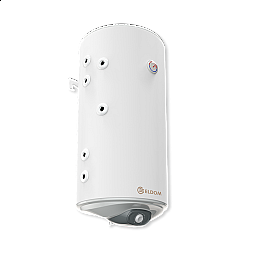 Комбиниран бойлер 100 л, с две леви паралелни серпентини, неръждаем