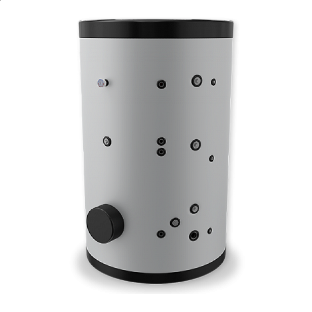 Бойлер стоящ 2000, ЕЛДОМ, две серпентини, неръждаем