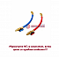 Маркучи за зареждане с кран REFCO 60" (150cm) с кран 1/2 на 1/2 - R410, R32 (червен и син)