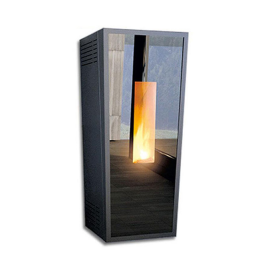 Пелетна камина суха ALFAPLAM Calux Forma Glass