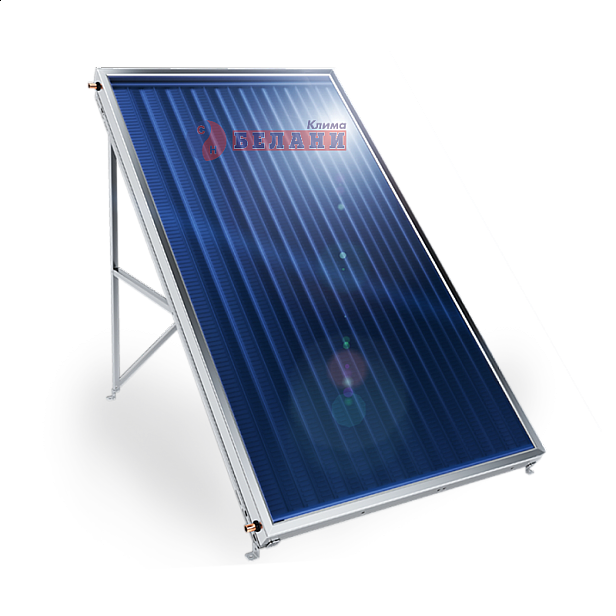 Слънчев колектор плосък, с алуминиев оребрен абсорбер - Елдом Classic R 2,5 кв. м