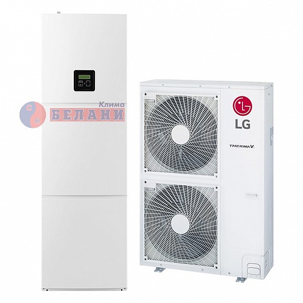Термопомпена система LG THERMA V SPLIT HN1616T.NB0 / HU141.U33 с вграден бойлер